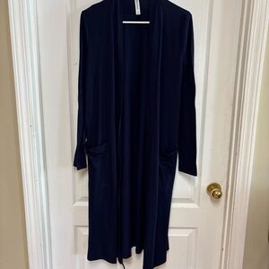 Zenana Outfitters Dark Blue Open Cardigan